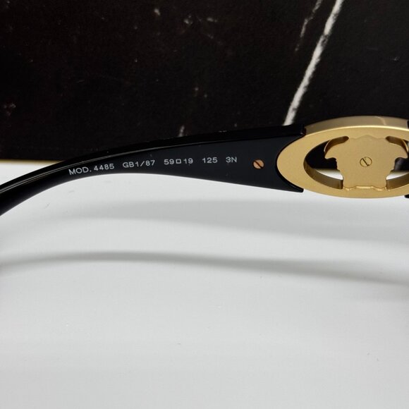 NEW VERSACE VE4485 GB1/87 SUNGLASSES WOMEN BLACK VE4485 GB187 EYEWEAR main image 5